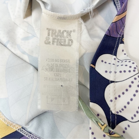 TRACK & FIELD BRAZIL Women’s Strapless Quick Dry Swim Cover Tie Waist Floral S - Picture 5 of 5